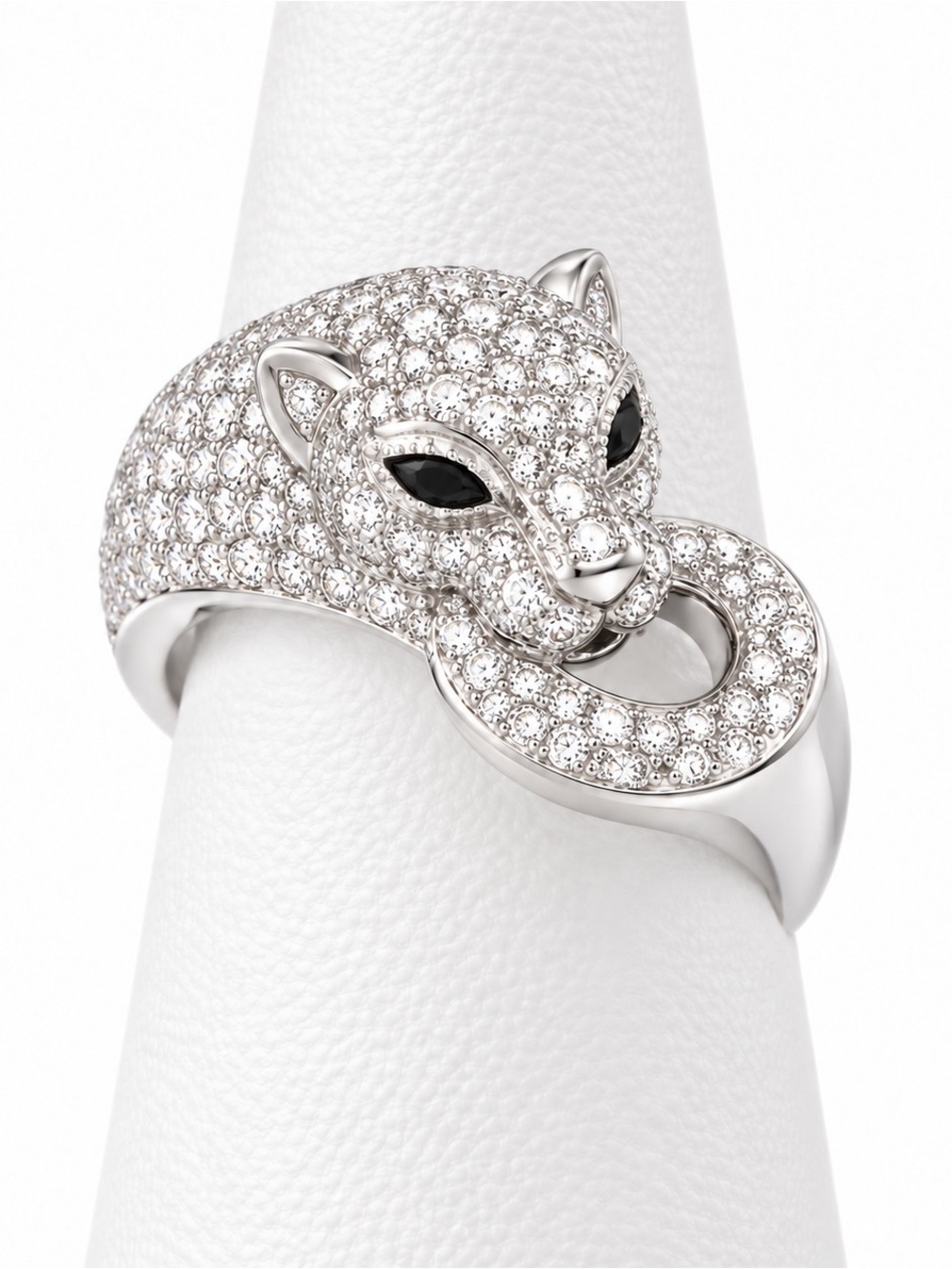 Crystal Panther Ring size 7.5